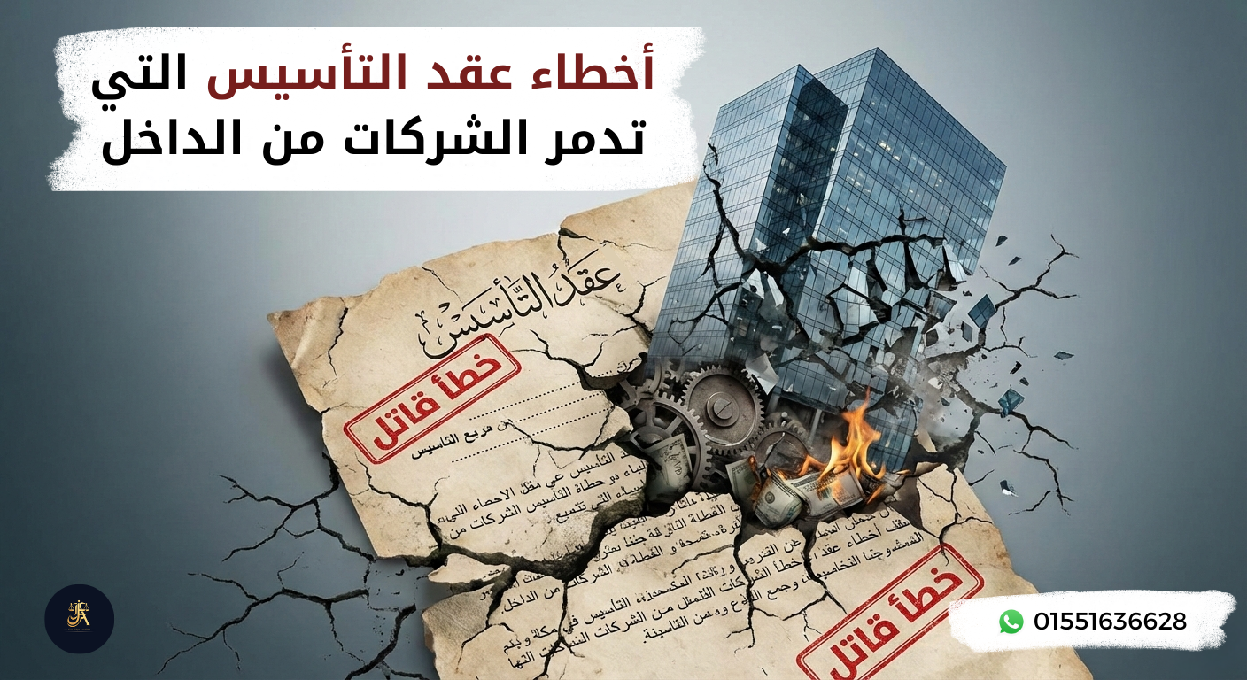 أخطاء عقد التأسيس التي تؤدي إلى نزاعات بين الشركاء وتدمير الشركات في مصر